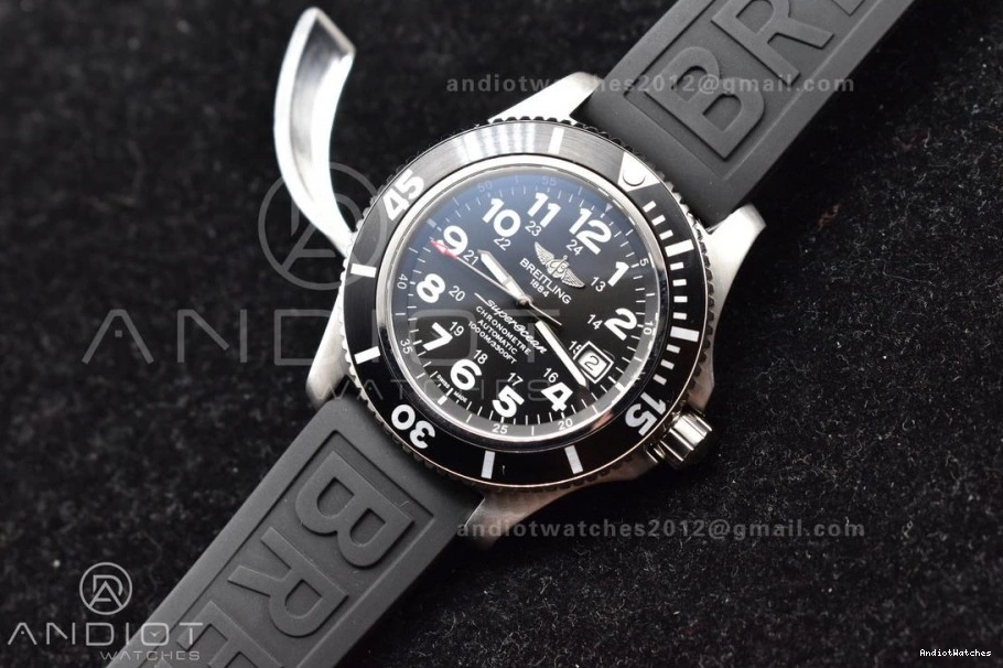 GoodFit On Best 1167 Automatic Edition Rubber TF Bezel 1:1 Strap Black A 44 Dial Black Superocean Black 1116